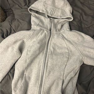 lululemon athletica Gray full zip skuba full length